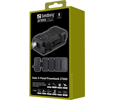 Sandberg Solar 5-Panel Powerbank 27000