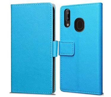 qMust Samsung Galaxy A20e Wallet Hoesje Blauw