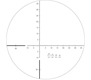 Vortex Solo 8x36 Tactical Monoculair met R/T Dradenkruis (MRAD)