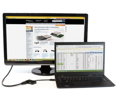 Startech.com A/V-reisadapter: 2-in-1 DisplayPort naar HDMI of VGA