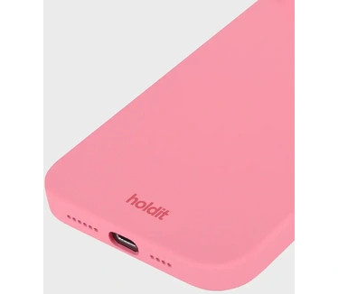 HoldIt Siliconen Back Cover Roze Apple iPhone 15 Pro Max (Apple iPhone 15 Plus) Rood
