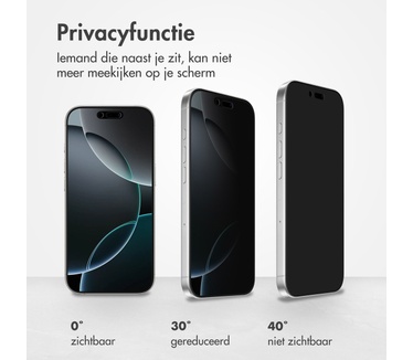 Accezz Gehard glas Privacy Screenprotector