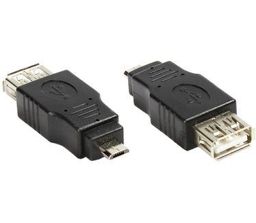 Alcasa USB-USB micro B, f-m