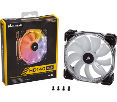 Corsair HD140 RGB LED High Performance 140mm PWM Fan, 140mm