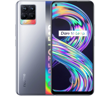 Realme 8, 8GB ram Zilver