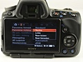 Sony A55V menuopties