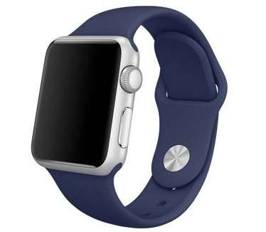 Apple Watch Originele 38mm Siliconen Sportband - Middernachtblauw