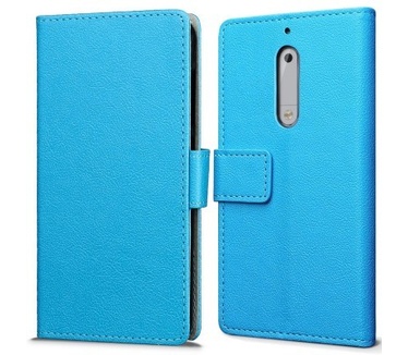 qMust Nokia 5 Wallet Hoesje Blauw