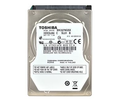 Toshiba MK3276GSX, 320GB