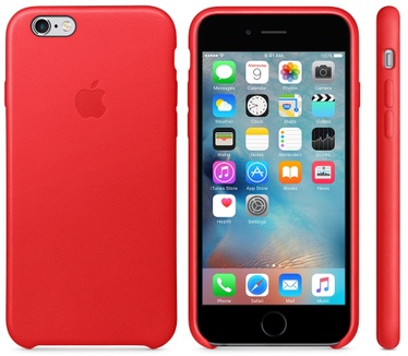 Apple iPhone 6s Leather Case Rood
