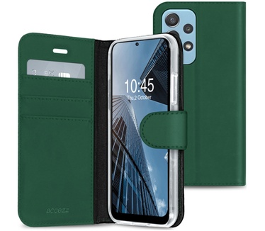 Accezz Wallet Softcase Bookcase Samsung Galaxy A72 - Groen