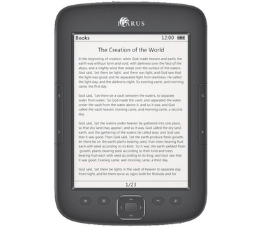Icarus E652BK ICARUS Touch e-reader met 6inch touchscreen en WiFi (E652BK) (, 6")