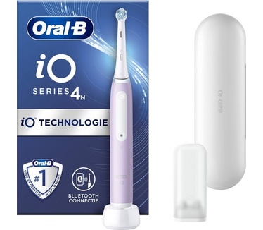 Oral-B Oral-B iO 4N Elektrische Tandenborstel, Lavendel, 1 Opzetborstel, 1 Reisetui, 1 Opzetborstelhouder