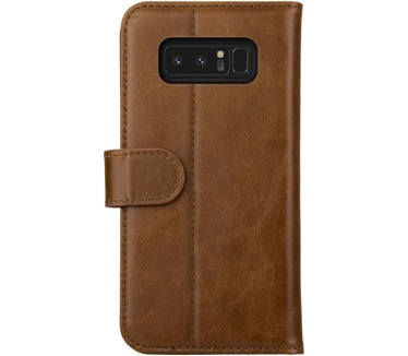 Rosso Deluxe Samsung Galaxy Note 8 Hoesje Echt Leer Book Case Bruin (Galaxy Note 8) Bruin