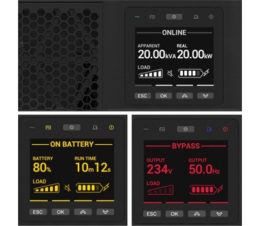 APC APC Smart-UPS On-Line SRTG15KXLI Noodstroomvoeding, 15kW, 230V&400V hardwired in&uit, NMC