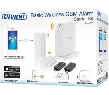 Eminent Basis Draadloos GSM Alarmsysteem Starter Kit