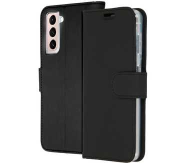 Accezz Wallet Softcase Bookcase Samsung Galaxy S21 - Zwart (Galaxy S21) Zwart