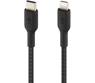 Belkin Boost↑Charge gevlochten USB-C/Lightning-kabel 2m Zwart