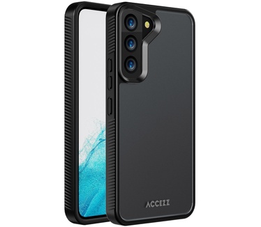 Accezz Rugged Frosted Backcover Samsung Galaxy S22 - Zwart