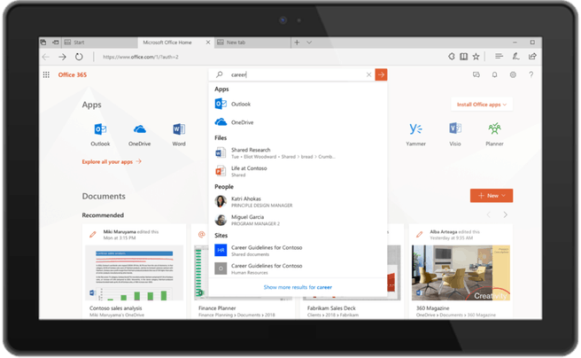 Microsoft Search Office.com