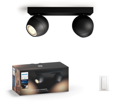 Philips Hue Buckram Spotlamp Zwart (2-spot)