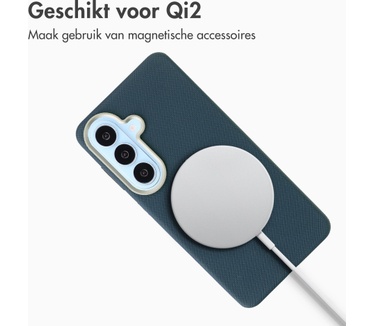 Accezz Mesh Backcover met MagSafe voor de Samsung Galaxy S26 - Donkerblauw
