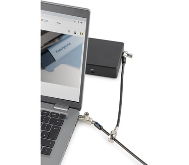 Kensington Slim N17 2.0 Keyed Dual Head Laptop Lock voor Wedge-Shaped Slots - Supervisor Keyed