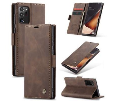Caseme Samsung Galaxy Note 20 Ultra Retro Wallet Case - Coffee