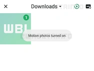 Screenshot WhatsApp met vermelding Motion Photos. Bron: WABetaInfo