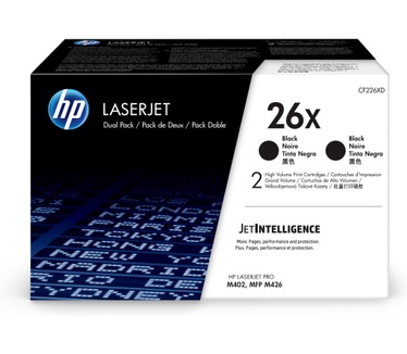 HP 26X originele high-capacity zwarte LaserJet tonercartridges, 2-pack