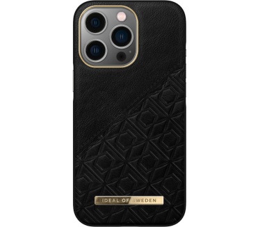 iDeal of Sweden Embossed Black (iPhone 13 Pro) Zwart