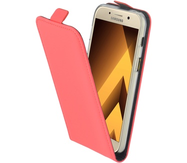 Mobiparts Premium Flip TPU Case Samsung Galaxy A3 (2017) Peach Pink
