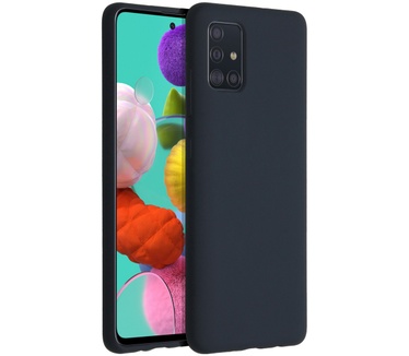 Accezz Liquid Silicone Backcover Samsung Galaxy A51 - Blauw