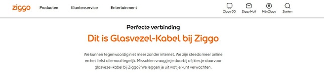 Ziggo: glasvezel-kabel