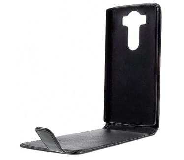 Kees Lederlook Flip Hoesje LG V10 - Zwart