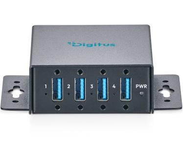 Digitus USB 3.2 Gen 1 Compact Industrial Hub, 4-Port