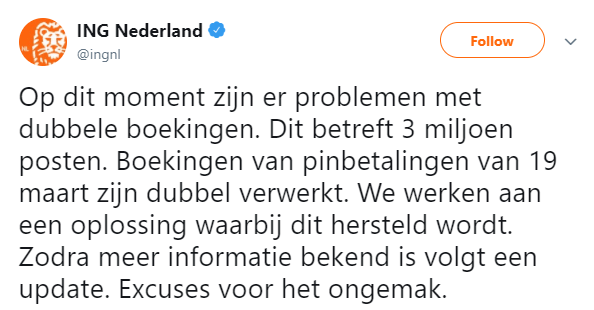ing afboekingen