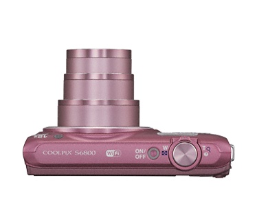 Nikon Coolpix S6800 + tasje + 8GB SDHC kaart Roze