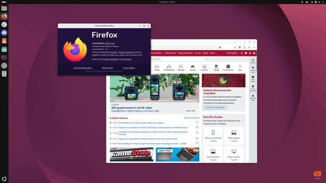 Ubuntu 26.04 LTS - Firefox-versie 150