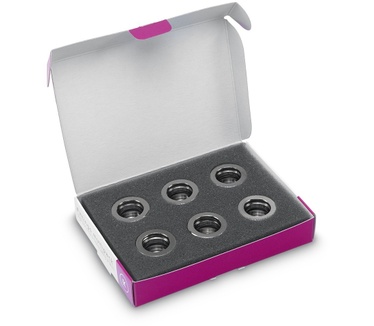 EK Water Blocks EK-HDC Fitting 16mm - Nickel (6-pack)