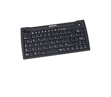Keysonic Keysonic KSK-3211BTM Super-Mini Bluetooth Tastatur (PS/2, Deutsch) schwarz