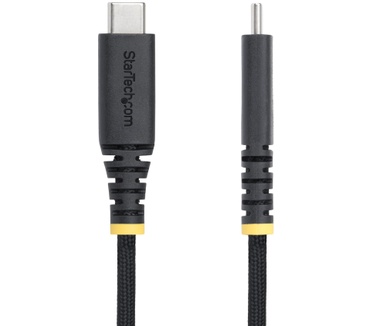 Startech.com 2m USB-C Laadkabel met Zijschroefvergrendeling, 240W (5A) PD EPR, Siliconen Mantel met Gevlochten Nylon, USB 2.0 Laptop Oplaadkabel, USB-IF Gecertificeerd, Robuuste USB-C Laadkabel