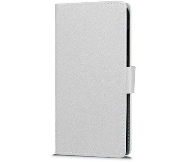 qMust Wileyfox Swift Wallet Case - TPU frame - White