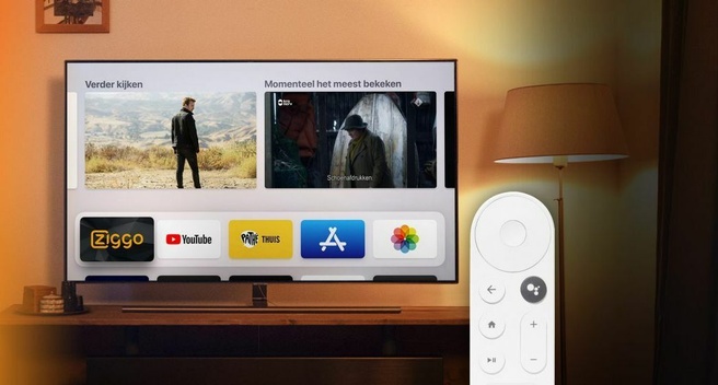 Ziggo Go TV op Chromecast met Google TV
