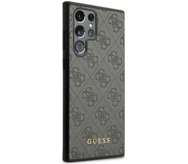 Guess 4G Back Cover - Samsung Galaxy S23 Ultra (S918) - Grijs Grijs