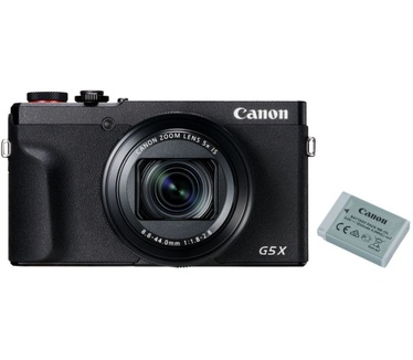Canon PowerShot G5 X Mark II + Batterypack Zwart