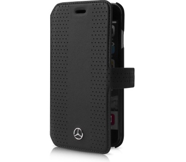 Mercedes-Benz Leather Book Case - Apple iPhone 7/8/SE/SE2 - Zwart Zwart