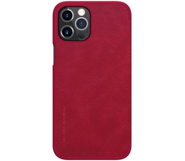 Nillkin Qin PU Book Case - Apple iPhone 12/12 Pro (6.1") - Rood Rood