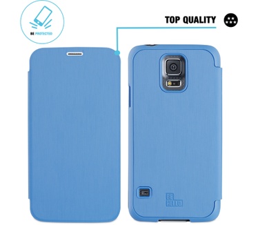 BeHello Samsung Galaxy S5 / S5 Neo Book Case Blue