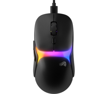 Glorious Glorious Gaming - bekabelde gamingmuis Model O3 - Ultralicht 54 g, optische knoppen met klikrate van 130M, 30K DPI BAMF 3.0-sensor, 750 IPS-tracking, 50G-versnelling, ondersteunt elk griptype - Zwart